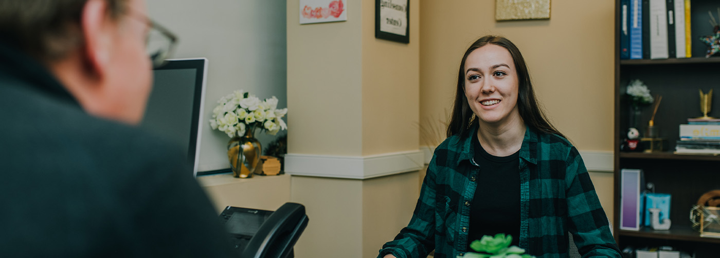 Woman getting personalized drug and alcohol counseling at The Counseling Center near Middlesex