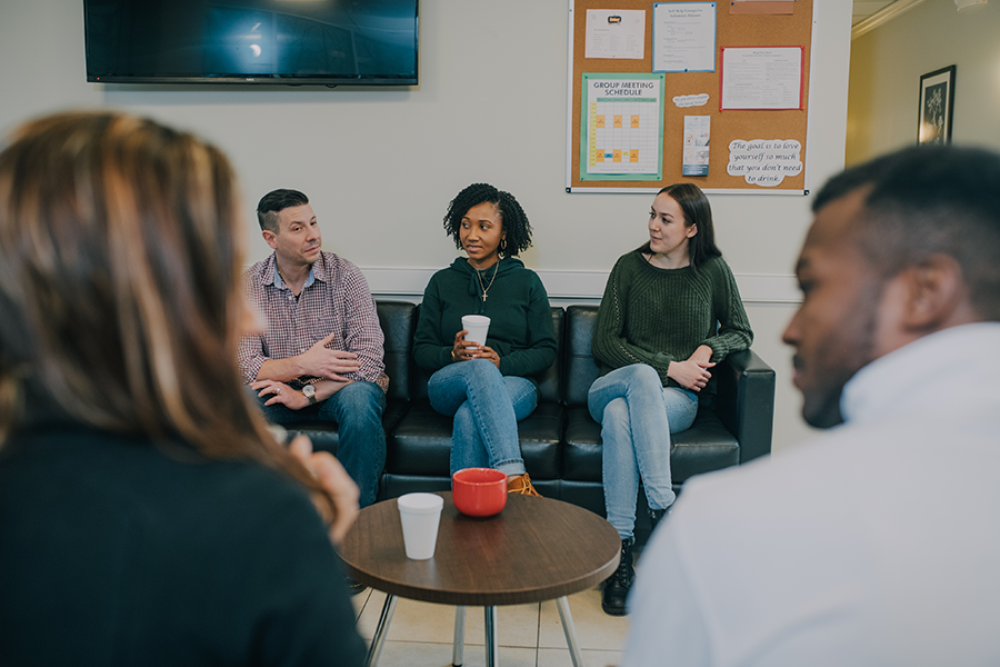 group session in common area room